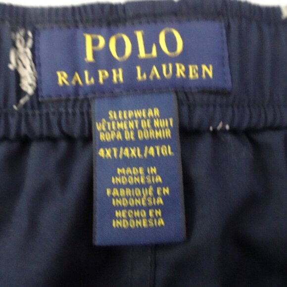 Polo Ralph Lauren Pajama Pants Big Men's Size 4XT Blue Lounge Leisure Logo - Picture 7 of 11